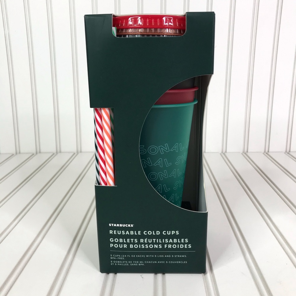 NWT Starbucks Christmas Cold Cups Ltd Edition 2019